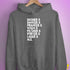Santa's Reindeer Beer List Hoodie - Grey Heather